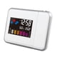 thumbnail image 5 of Reloj electrónico de proyección blanca Reloj despertador electrónico de escritorio portátil para el hogar con pantalla de temperatura y humedad para dormitorio de oficina, 5 of 8