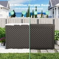 thumbnail image 6 of EasyUp 100 Gallon Resin Deck Box, Lockable Patio Outdoor Storage Box for Furniture, Garden Tools and Tools Storage, Waterproof Outside Storage Boxes, 6 of 8