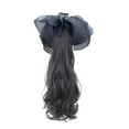thumbnail image 1 of Extension de Cheveux Queue de Cheval à Clipser Synthétique Ondulée pour Femmes - 16/20 Pouces Résistant à la Chaleur, 1 of 3