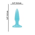 thumbnail image 3 of Firefly Pleasure Glow in the Dark TPE Crystal Anal Plug, Mini, Blue, 3 of 3