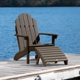 thumbnail image 2 of Highwood 2-pc Classic Westport Adirondack Set with 1 Folding Adirondack Ottoman - Outdoor, Eco-friendly, Synthetic Wood, 2 of 8