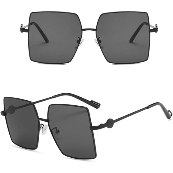 Metal Big Frame Sunglasses Men Women Street Sun Glasses UV400 Female Eyeglasses