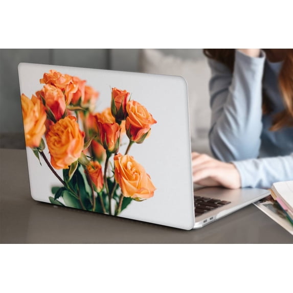 KSK KAISHEK Protective Case Hard Cover Only Compatible 2017-2014/2013//2012/2011/2010 Released Old Version MacBook Air 13" with No Touch No USB-C Model: A1466 A1369 Flower 1407
