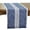 Blue, variant on Fennco Styles Contemporary Striped Fringe Cotton Table Runner 13" W x 72" L - Blue Table Cover for Home, Dining Table Décor, Family Gathering, Banquets and Special Events