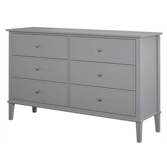 Ameriwood Home Commo Franklin 6 Tiroirs en Gris