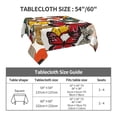 thumbnail image 3 of Zufioo Retro Floral Butterfly Print Square Decorative Tablecloth, Wrinkle-resistant, Waterproof and Oil-resistant Tablecloth Coffee Table Cloth, Suitable for Restaurants-54"x54", 3 of 8
