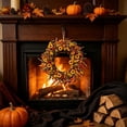 thumbnail image 6 of Tyidzon Sunflower Wreath, Artificial Fall Floral Garland with Berries and Leaves for Front Door and Home Decor, 15.8 in, 6 of 6