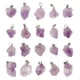 thumbnail image 1 of 30Pcs Natural Amethyst Stone Pendants Jewelry Making Charms DIY Accessories, 1 of 4
