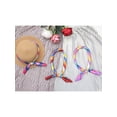thumbnail image 6 of INSPIRE CHIC Women Colorful Striped Satin Scarf, 23.6x23.6" Square Silk Like Neck Scarves Neckerchief 23.6x23.6"(LxW) Colorful-3, 6 of 6