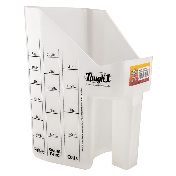 Feed Scoop with Measurements, Clear