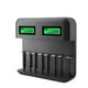 thumbnail image 2 of Cargador de batería de 8 ranuras Cargador de batería recargable AA / AAA / C / D alimentado por USB con pantalla LCD Speravity EL5158-00B, 2 of 2
