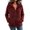 Wine, variant on Tqcoqu Women's Sherpa Hooded Jacket, Full Zip Long Sleeve Fall Fleece Coat, Solid Color Winter Fuzzy Teddy Coats,Women's,Size S-XXL
