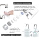 thumbnail image 3 of Grifo con sensor inteligente, automático, con sensor infrarrojo, ahorro de agua, antidesbordamiento, para cocina, baño, inductivo, 3 of 5