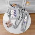 thumbnail image 2 of mgoYE Girls Outfit Girls Clothes 2 Piece Clothing Sets Tops Hoodie Long Sleeve Sweatshirts and Pants Fall Winter Outfits for Girls(Grey,5-6 Years), 2 of 4