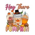 thumbnail image 2 of 1pc Autumn Pumpkin Print Women'S Casual Crew Neck T-Shirt, Polyester Knit Fabric with Medium Stretch, Geometric Pattern Short Sleeve Fashion Top for All Seasons, 2 of 6