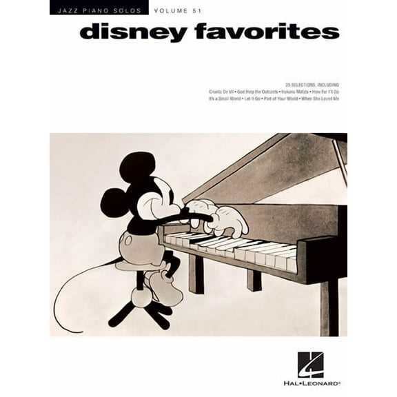 Disney Favorites: Jazz Piano Solos Series Volume 51, (Paperback)