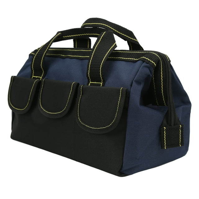 Bolsa de herramientas de boca ancha, bolsa de almacenamiento de herramientas de 13 pulgadas, bolsa organizadora de herramientas, bolsa de almacenamiento de herramientas, tecnología de vanguardia