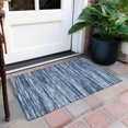 thumbnail image 6 of Addison Rugs Chantille Indoor/Outdoor Transitional Stripes Blue Washable Rectangle Rug, 1'8" x 2'6", 6 of 6