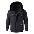 thumbnail image 6 of Men's Warm Insulated Jacket and Pants Set, Thick Lined Workwear for Autumn and Winter, Durable Outdoor Clothing, 6 of 6