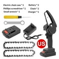 thumbnail image 4 of justhard 24V Portable Mini Chainsaw 4inch Lightweight Electric Cordless Chainsaw with Anti Splash Board Hand-held Pruning Shears Chain Saws for Courtyard Garden Tree Branch Trimming Wood Cutting, 4 of 7