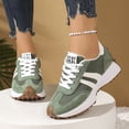 thumbnail image 3 of Pandaie Women's Fashion Sneakers Trendy Low Top Classic Retro Casual Shoes Ladies Non Slip Comfortable Running Walking Footwear with Arch Support Army Green Size 9.5, 3 of 8