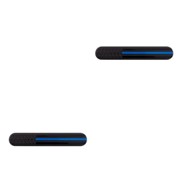 Wweixi 1/2/3/5 Cool Style Stickers For Standout Look On Ride Durable Car Stickers Stylish Black blue line one pair 2PCS