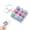 colorful white, variant on Cat Paw Silent Fidget Keyboard Toy, 9-Key Mini Presser for Stress Relief, Portable Pocket-Sized Anxiety Relief Tool, Cute Keychain for Backpack