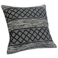 thumbnail image 4 of Laddha Home Designs Handwoven Diamond Cotton Throw Pillow Cover - 20" - Gray and Black, 4 of 8