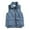 Blue, variant on LSLJS Women's Solid Color Outerwear with Camisole Vest, Fashionable and Versatile Down Cotton Vest, Women's Utumn and Winter Short Style, Womens Camisole Tank Tops