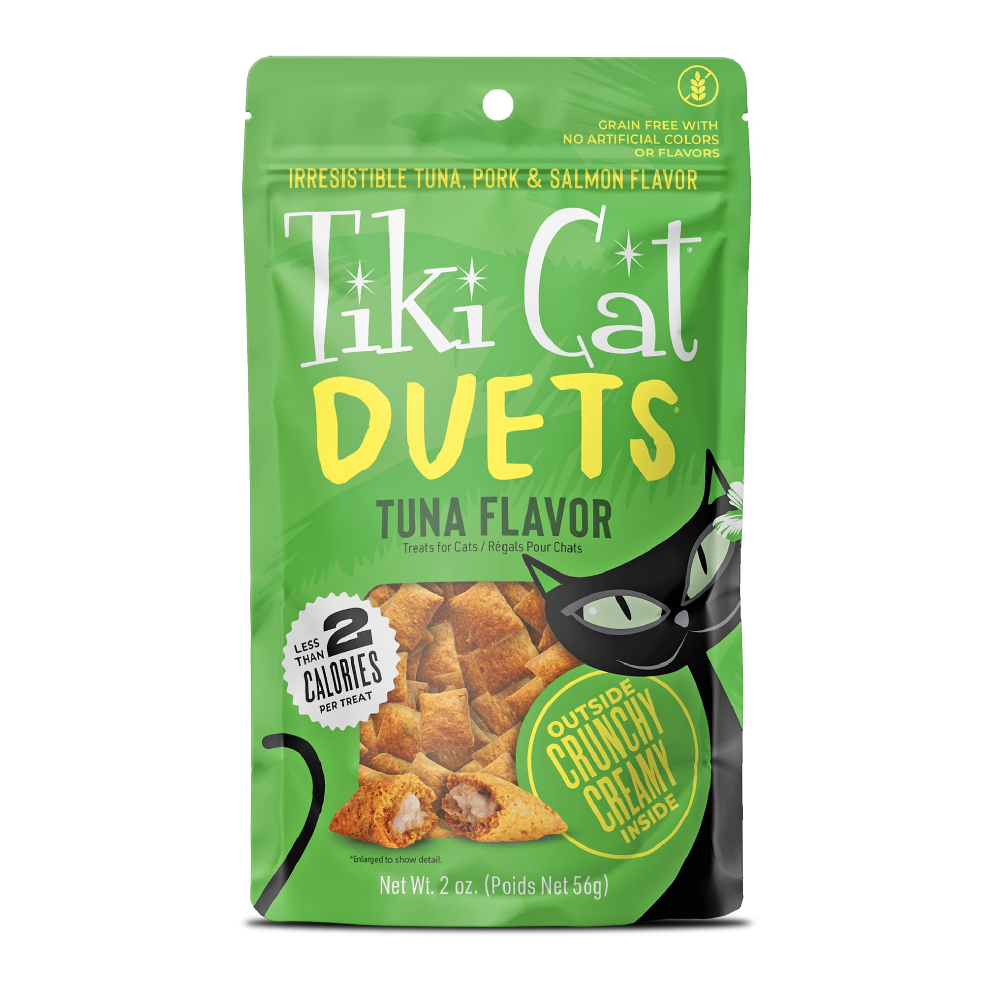 (2 pack) Tiki Cat Duets Cat Treats, Tuna Flavor, 2 oz. Pouch