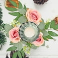 thumbnail image 7 of Valentines Day Decorations Home, Small Valentines Wreath, 10.6" Valentines Candle Ring, Small Rose Eucalyptus Candle Wreath for Wedding Party Table Decorations Spring Front Door Porch Decor, 7 of 7