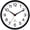 Atomic_black-12 Inch, variant on Wall Clock 10 Inch Silent Non-ticking Modern Clocks Operated - Analog Small Classic For Office Home Bathroom Kitchen Bedroom School Living Room(black)