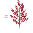 thumbnail image 2 of Christmas Fruit Fake Flower Berry Branch DIY Home Emulation Scrapbooking Decorations Photo Props Dried Flowers, 2 of 2