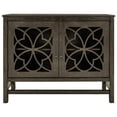thumbnail image 4 of Aukfa Wood Sideboard Buffet Cabinet with Doors and Adjustable Shelf, Gray, 4 of 10