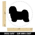 thumbnail image 2 of Havanese Dog Solid Self-Inking Rubber Stamp Ink Stamper - Lime Green Ink - Medium 1 Inch, 2 of 7