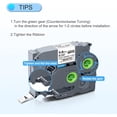 thumbnail image 3 of Paquete de 3 cintas termorretráctiles de repuesto compatibles con P Touch para Brother HSE211, HSE-211, HS-211, HS211 y HSE., 3 of 4