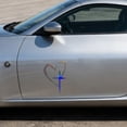 thumbnail image 5 of 5Pcs Vinyl Sticker! Yrmaups Love Heart Crucifix Vinyl Sticker, Waterproof Decal for Car Laptop, Religious Cross Sticker for Notebook, PVC Die Cut Sticker, 5 of 6