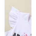 thumbnail image 6 of CARETOO Toddler Princess Dress Little Girls Clothes Mesh Dress Flutter Sleeve Formal Wedding Dress, 6 of 10