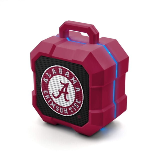 SOAR NCAA Shockbox Altavoz Bluetooth inalámbrico LED, Alabama Crimson Tide
