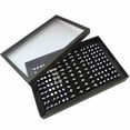 thumbnail image 1 of 100 Slots Ear Studs Ring Jewelry Storage Box 100 Brooches Pin Storage Box Organizer Show Holder Jewelry Display Case, 1 of 9