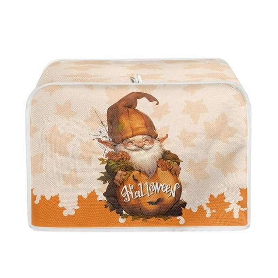 Suhoaziia 4-Slice Toaster Covers Universal Fit Microwave Oven,Ovens,Foldable Toaster Bag Dust Cover with Top Handle,Anti Dirty Halloween Santa Wide Slot Toaster Dust Covers