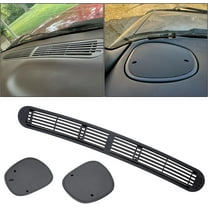 KOJEM Dash Speaker Grille Fit for 1998-2005 Chevy S10 GMC Defrost Vent Chevrolet Jimmy Sonoma Blazer Defrost Vent Grill Cover Mat, Graphite   Dark Gray