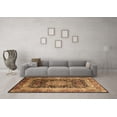 thumbnail image 3 of Ahgly Company Indoor Square Persian Brown Traditional Area Rugs, 5' Square, 3 of 4