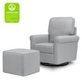 thumbnail image 2 of DaVinci Maya Swivel Glider Rocking Chair with Ottoman, Misty Grey, 2 of 7