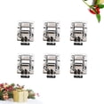 thumbnail image 2 of Miangastore 6PCS Iron Heavy Duty Chest Trunk Latch Hasp Toggle Case Tool Box Lock Latch Clamps (Silver), 2 of 8