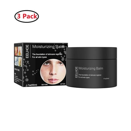 3 Pack Men's Face Moisturizer Cream - Anti Aging & Wrinkle - Made in USA - Collagen, Hyaluronic Acid, Vitamins E & A, Avocado Oil