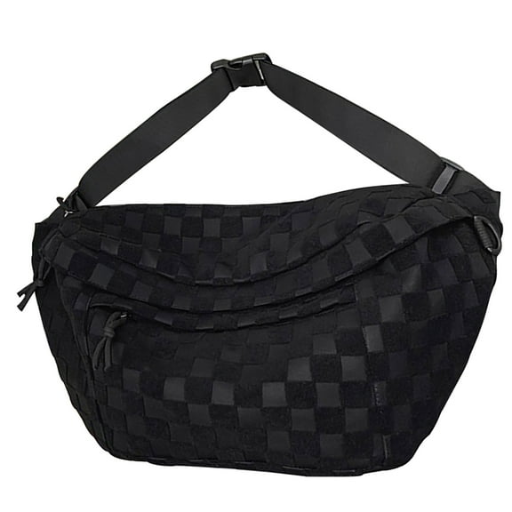Fanny and Waist Packs Womens Summer Fashionable Plaid Pattern Zipper Belt Bag