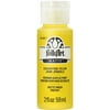 FolkArt 2550E Acrylic Craft Paint, Matte Finish, Daffodil Yellow, 2 fl oz