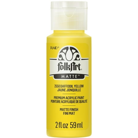 UPC: 0028995025501 | FolkArt Acrylic Craft Paint Matte Finish Daffodil Yellow 2 fl oz