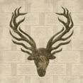 thumbnail image 2 of Grey, Jace 12x12 Black Ornate Wood Framed with Double Matting Museum Art Print Titled - DEER 1, 2 of 4